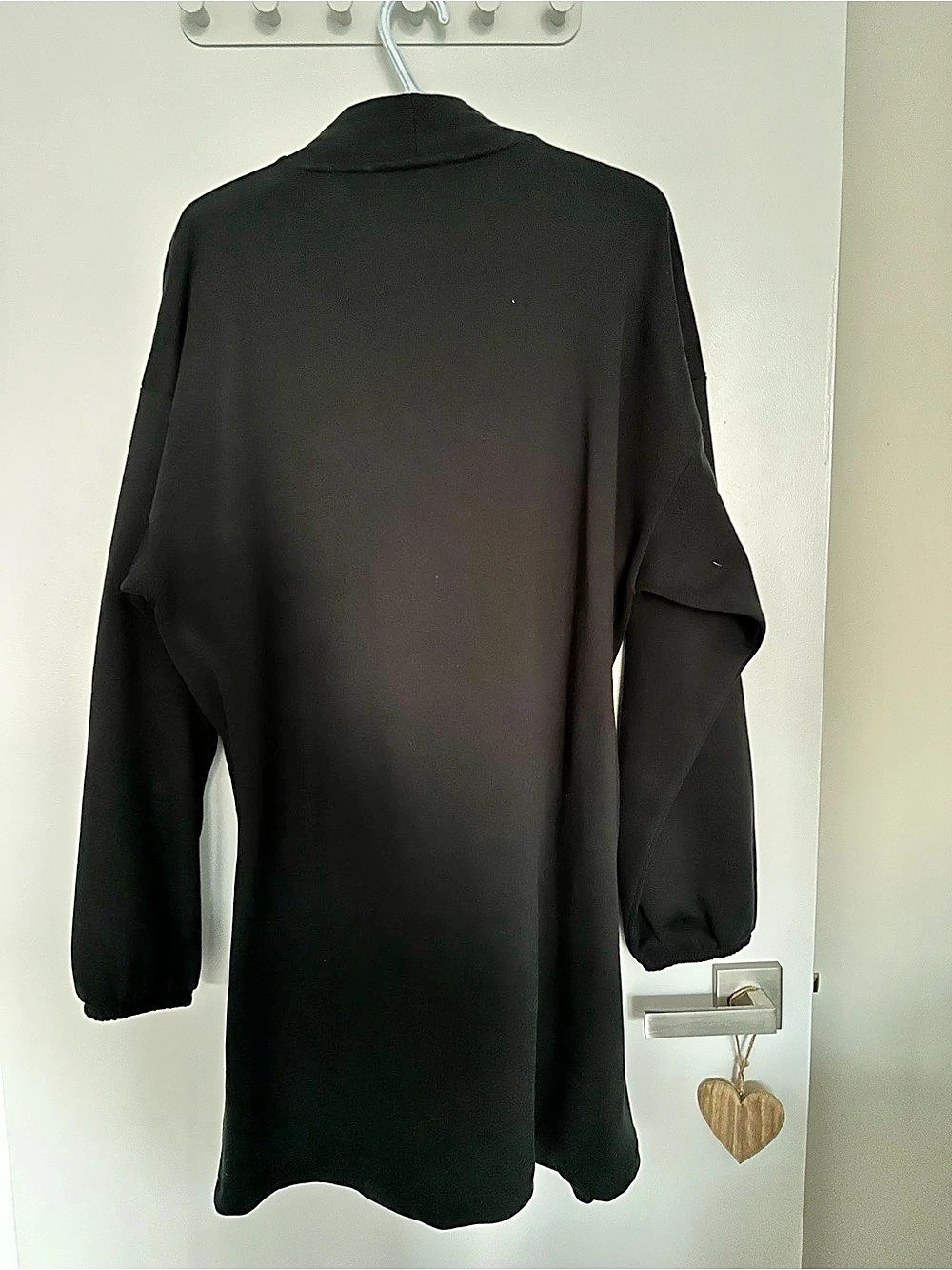 Ana Zac Black Draped Cardigan Size Large - Picture 2 of 3